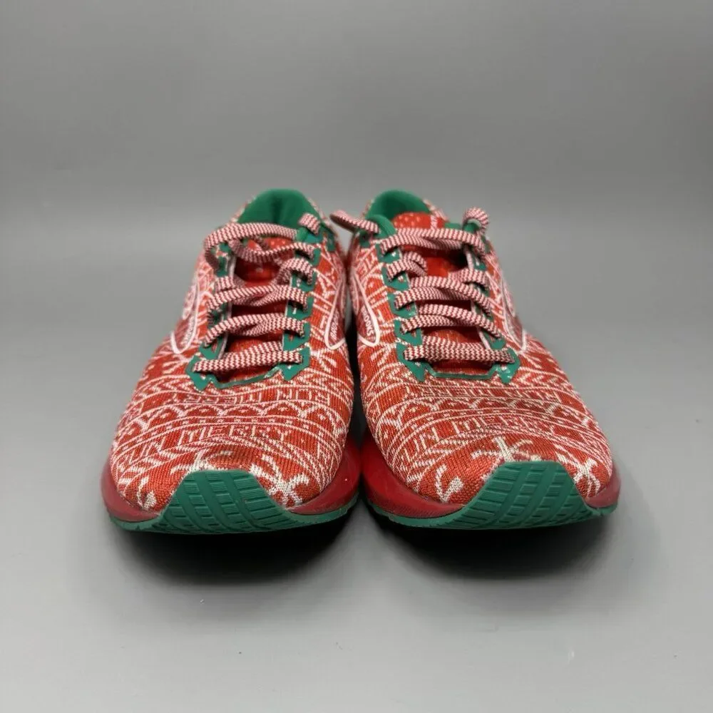 Brooks Shoes Women's 9.5 B Levitate 5 Run Merry Christmas 1203571B634 Red Green
